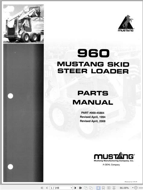 removing cab on mustang 960 skid steer|mustang skid steer repair manual.